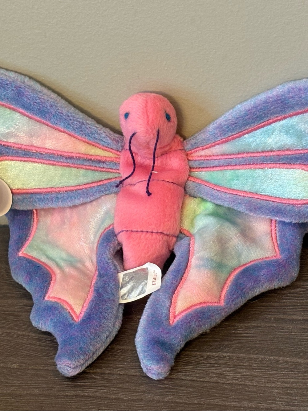 MINT!  TY Beanie Baby Flitter the Butterfly Rare Tag Errors-New-1999